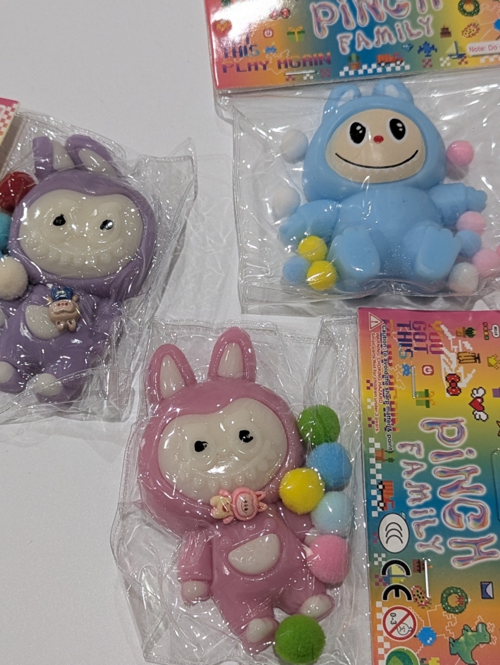 3 Labubu Squishy Gift Party Favor Give Away birthday graduation boy girl